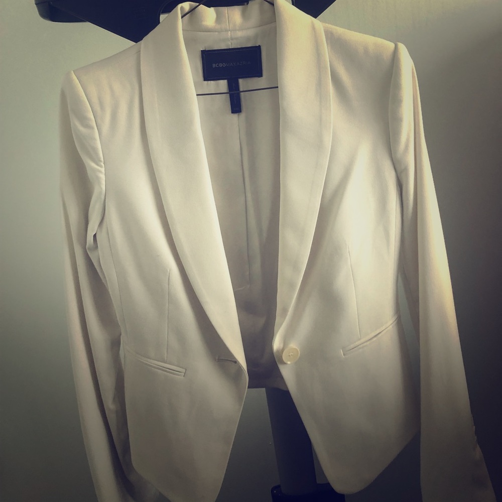 White elegant blazer.